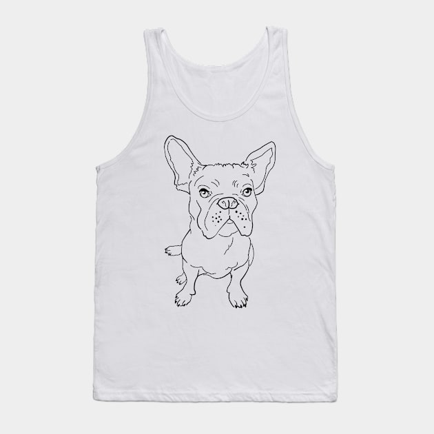 Plenty of Pets---French Bulldog (centered) Tank Top by ambersolbergart